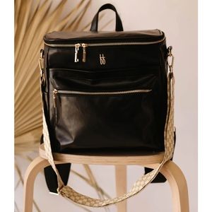 ForeverFrench Vegan Leather Diaper Bag Backpack